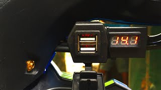 Mio i 125s How to Install Voltmeter with Charger [upl. by Anihc]