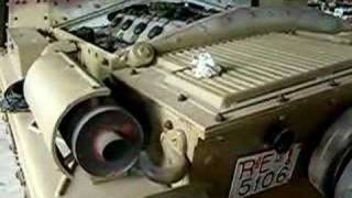 italian WW2 tank restored starting engine [upl. by Mallin]