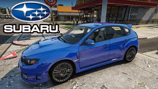 GTA V Subaru Impreza WRX STI  Realistic Engine Sound Mod  NVE  5Real  ReShade  4K [upl. by Anhaj]