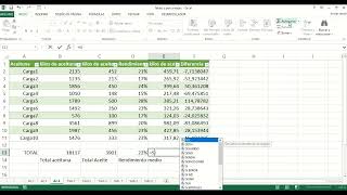 Excel 11 Tablas y porcentajes [upl. by Zipnick]