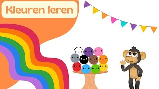 KLEUREN LEREN 🌈in het Nederlands voor peuters en kleuters  Leer de kleuren in het Nederlands [upl. by Gentes]