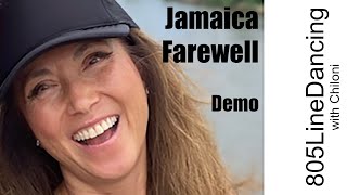 Jamaica Farewell  Line Dance Tutorial  Demo [upl. by Leagiba67]