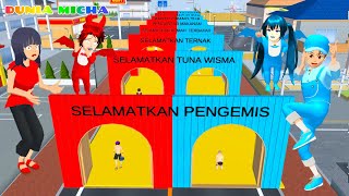 Yuta Tidak Curang amp Baik Hati Mio Buru Buru Siapkan Misi Malaikat VS Iblis  Sakura School Simulator [upl. by Berkeley]