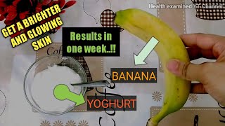 Make your skin glower and younger using yoghurt and banana face maskAmazing results in 1 week [upl. by Buchbinder729]