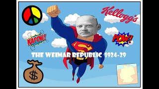 GCSE History The Weimar Republic 192429 [upl. by Alleunam]