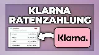 Klarna Ratenkauf  in Raten zahlen  Tutorial [upl. by Nailil357]