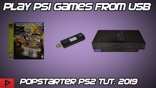 Play PS1 Games From PS2 USB Using Popstarter and OPL Tutorial 2019 [upl. by Sihonn]