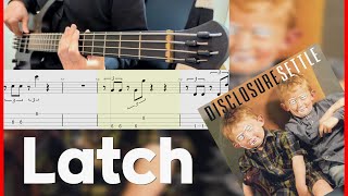 Disclosure  Latch feat Sam Smith Bass cover Tab [upl. by Airekat]