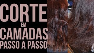 PASSO A PASSO CORTE EM CAMADAS CABELO LONGO [upl. by Julissa95]