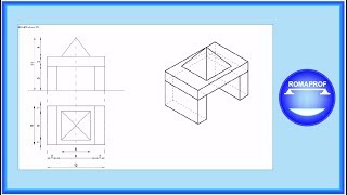 AUTOCAD ASSONOMETRIA ORTOGONALE COMPOSIZIONE SOLIDI n° 1175 [upl. by Enyrhtak293]