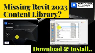 How to update Revit 2023 Missing Content Library Explained [upl. by Yreneh878]