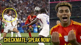 Lamine Yamal Silenced Adrien RABIOT After Helping Spain Knock France Out of Euro 2024 [upl. by Madonia715]