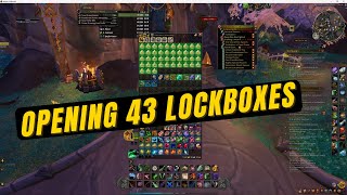 Opening 43 Lockboxes in WOW [upl. by Hatokad]