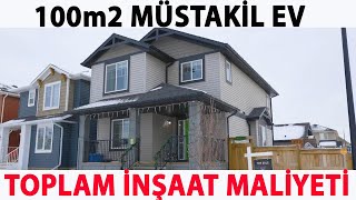 100m2 MÜSTAKİL EV İN TOPLAM İNŞAAT MALİYETİ [upl. by Esaj449]