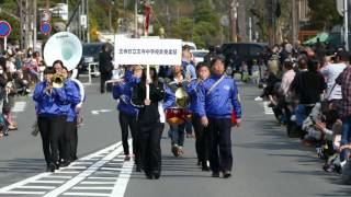 4K 王寺町立 王寺中学校 吹奏楽部 ＠ 京都さくらパレード2016 [upl. by Tung556]