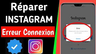 Comment réparer quotVeuillez patienter quelques minutes avant de réessayerquot sur Instagram  Instagram [upl. by Aimil371]