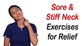 Sore and Stiff Neck Exercises [upl. by Goles897]