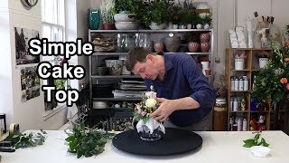 How To Make A Floral Cake Topper [upl. by Yht606]