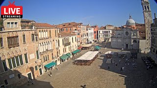 🔴 Venezia Italia Live Webcam  Campo Santa Maria Formosa Venice  Stream from Ruzzini Palace Hotel [upl. by Akemej]