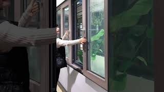 Newly designed opening method aluminum sliding windows can also be used as doors [upl. by Sachi]