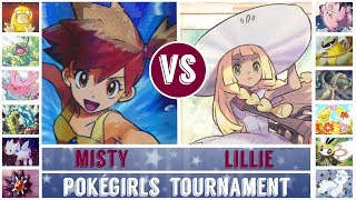 Misty vs Lillie Pokémon SunMoon  Pokégirls Tournament [upl. by Dnumyar388]