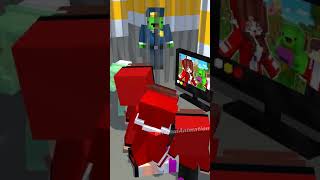 help police mikey searches  maizen minecraft animation shorts [upl. by Eimma]