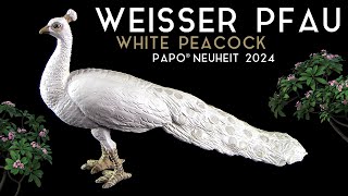 Papo ® Weisser Pfau  White Peacock  Paon blanc  Neuheit 2024 New  Review [upl. by Nawj]