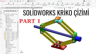 SolidWorks Kriko Tasarımı [upl. by Kinom]