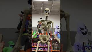 12 Foot GiantSized Skelly Halloween Animatronic at Home Depot shorts halloween homedepot [upl. by Os]