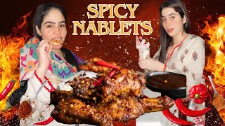 Trying Spicy Nablets🌶️ Ice Cream Disaster 🍦 Girlygiggles [upl. by Merrel]