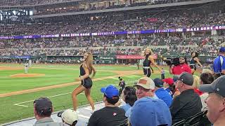 Texas Rangers Six Shooters bottom of 1st 62124 3rd base side vs KC Royals [upl. by Eeslek160]