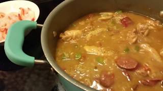 How To Cook A Simple Chicken Sausage and Shrimp Gumbo [upl. by Gertrude]