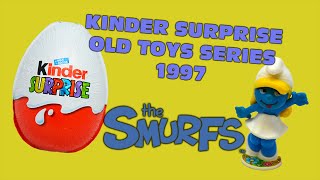 Kinder Surprise Eggs  Old Toys Series 01  1997  The Smurfs [upl. by Clausen349]