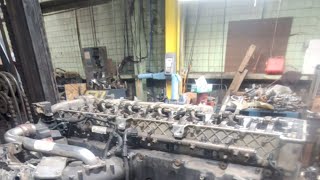 Worldwide Diesel is live Detroit dd15 engine tear down [upl. by Kenzie971]