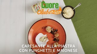 Capesante alla piastra con funghetti e maionese [upl. by Eetsim]