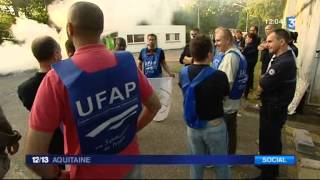 La manifestation des gardiens de la prison Gradignan [upl. by Anayeek]