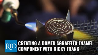 Creating a Domed Sgraffito Enamel Component with Ricky Frank [upl. by Annahgiel207]