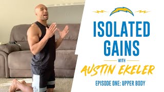 How to do an Upper Body Workout at Home with Austin Ekeler  LA Chargers [upl. by Thorpe]