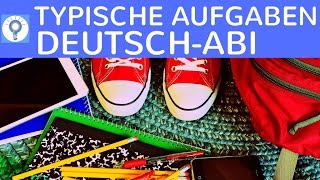 Typische Aufgabenarten in Deutsch Oberstufe amp Abitur  was im DeutschAbi dran kommen kann [upl. by Malachy115]