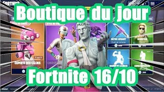 Fortnite  La boutique du jour 16 Octobre [upl. by Ahcatan]