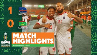 HIGHLIGHTS  Cape Verde🆚 Mauritania  ملخص مباراة كاب فيردي وموريتانيا TotalEnergiesAFCON2023 [upl. by Horlacher]