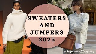 WHAT KIND OF SWEATERS AND JUMPERS WILL BE IN FASHION IN 2025 [upl. by Aicined63]