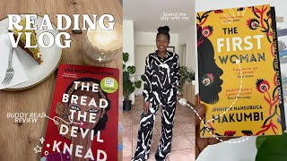 READING VLOG 🤍 currently reading buddy read book review journaling what I ate in the day  more [upl. by Nahtaoj]