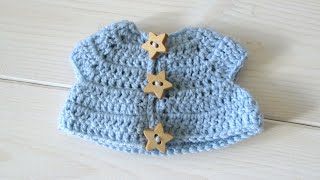 How to crochet an animal  doll jacket  Wooly Wonders Crochet Animals [upl. by Eimor]