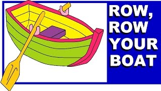 ROW ROW ROW YOUR BOAT  with Lyrics [upl. by Annetta]