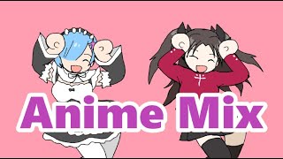 FAN ANIMATION Caramelldansen  Anime Mix [upl. by Grosmark]