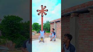 Two Brothers Long Head Helicopter Mode Flying Yarr Tera Hero Khalnayak Hogya shorts mmmrazz funny [upl. by Ahcsap692]