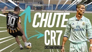 TUTORIAL CHUTE DO CR7 FOLHA SECA COM JOGADOR FUTEBOL EUROPEU  desafio de faltas [upl. by Edgardo397]