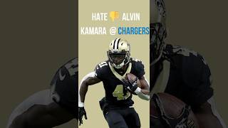 Fade Alvin Kamara vs tough chargers run D saints fantasyfootballtips [upl. by Dobbins]