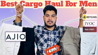 5 Best Cargo Pants For Men Under ₹1000👖Ajio Cargo Pant HaulCargo Pants Haul Review Under ₹1000 [upl. by Irap]